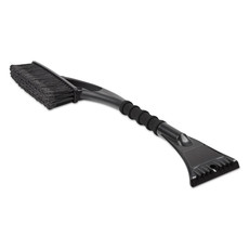 Spazzola spazzaneve con raschiaghiaccio colore nero