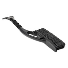 Spazzola spazzaneve con raschiaghiaccio colore nero