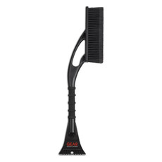 Spazzola spazzaneve con raschiaghiaccio colore nero