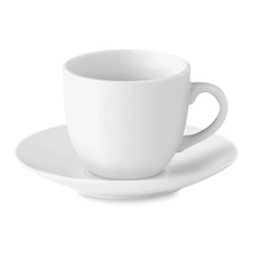 Tazzina da caffè con piattino colore bianco MO9634-06