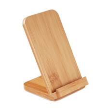 Caricatore wireless e stand in bamboo colore legno MO9692-40