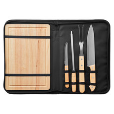 Set accessori barbecue colore nero