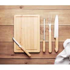 Set accessori barbecue colore nero