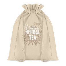 Sacca media in cotone naturale colore beige