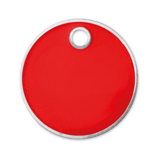 Portachiavi con gettone EURO colore rosso
