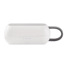 Auricolari e base di carica wireless colore bianco