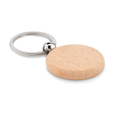 Portachiavi rotondo in legno colore legno