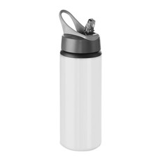 Bottiglia da 600 ml con beccuccio pieghevole colore bianco MO9840-06