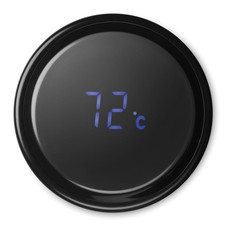 Bottiglia in acciaio con termometro colore nero