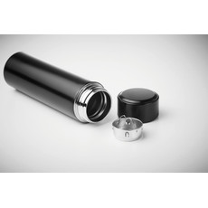 Bottiglia in acciaio con termometro colore nero