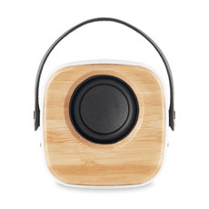 Speaker 3W in bamboo colore bianco