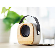 Speaker 3W in bamboo colore bianco