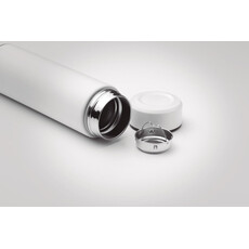 Bottiglia termica 470ml con infusore colore bianco