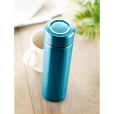 Bottiglia termica 470ml con infusore colore turchese