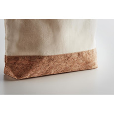 Portacosmetici in cotone e sughero colore beige