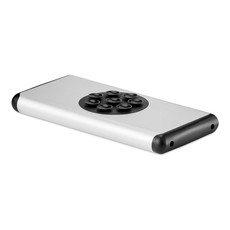 Powerbank 10000 mAh  con ventose colore argento opaco
