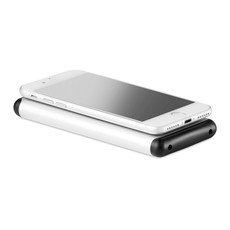 Powerbank 10000 mAh  con ventose colore argento opaco