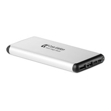 Powerbank 10000 mAh  con ventose colore argento opaco