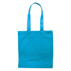 Shopper in cotone colorato da 180gr colore turchese