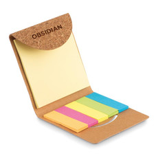 Memopad in sughero 125 fogli colore beige