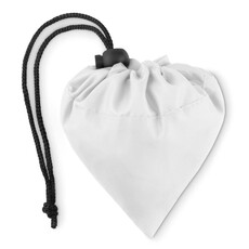 Shopper pieghevole in RPET colore bianco