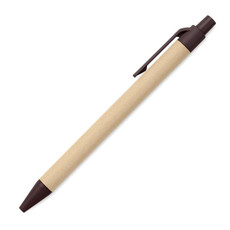 Penna in caffè e ABS colore marrone