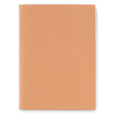 Notebook A6 con fogli in carta riciclata colore beige