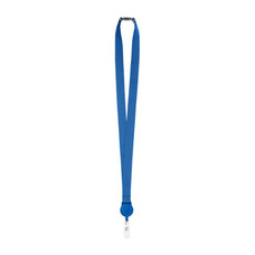 Lanyard con badge estraibile colore blu royal MO9852-37