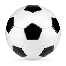 Pallone da calcio 15cm colore bianco/nero MO9788-33