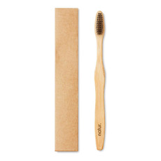 Spazzolino da denti in bamboo colore nero