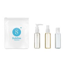 Porta cosmetici da viaggio colore trasparente