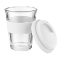 Bicchiere in vetro 350ml colore bianco