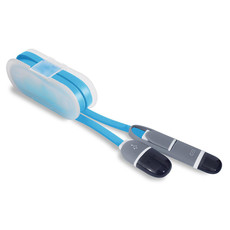 Cavetto adattatore 2 in 1 con avvolgicavo