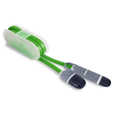 Cavetto adattatore 2 in 1 con avvolgicavo