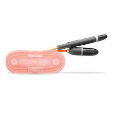 Cavetto adattatore 2 in 1 con avvolgicavo