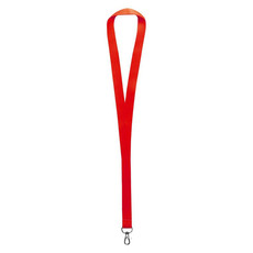 Lanyard in raso con moschettone