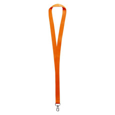 Lanyard in raso con moschettone