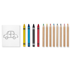 Set di matite e pastelli a cera