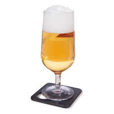 Apribottiglie e sottobicchiere quadrato