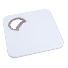Apribottiglie e sottobicchiere quadrato