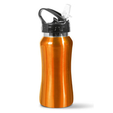 Borraccia in acciaio inox con cannuccia