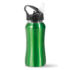 Borraccia in acciaio inox con cannuccia