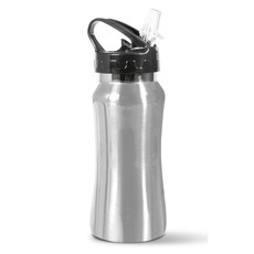 Borraccia in acciaio inox con cannuccia