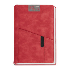 Agenda giornaliera 15x21 rosso