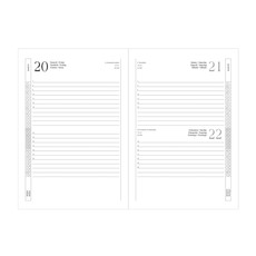 Agenda giornaliera con copertina in similpelle 2024 interno