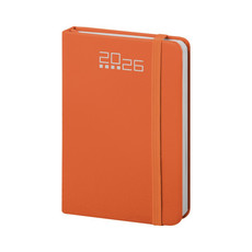 Agendina 2026 settimanale tascabile con elastico arancio