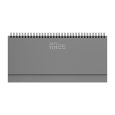 Planning base settimanale da scrivania 2026 grigio