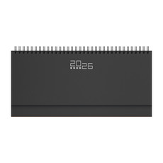 Planning base settimanale da scrivania 2026 nero