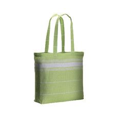 Borsa shopper cotone fouta 48x35x12 grig colore verde mela