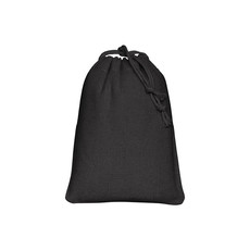Sacchetto in cotone con cordini 10x14 cm  colore nero